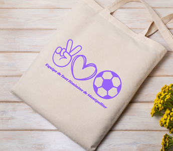 Tote bag personnalisé avec transfert sérigraphique