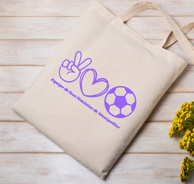 Tote bag personnalisé avec transfert sérigraphique