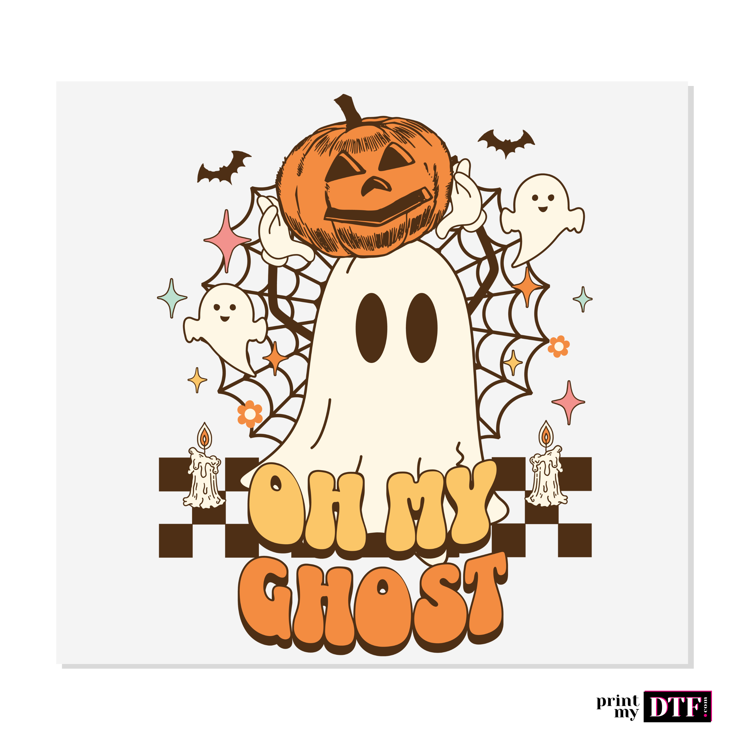 Sticker prêt à poser - Oh my ghost - Sticker UV DTF