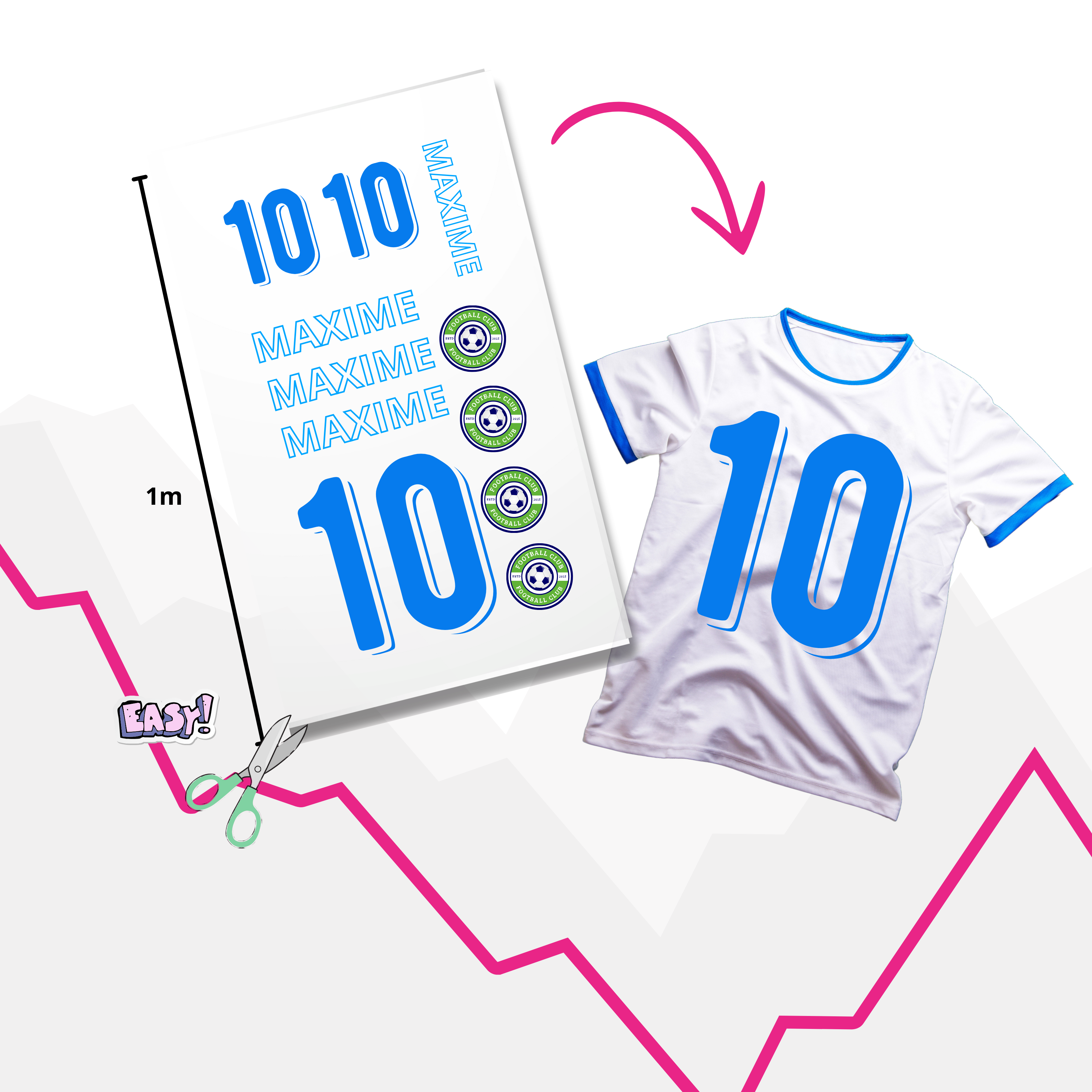 Transfert de sublimation textile au mètre