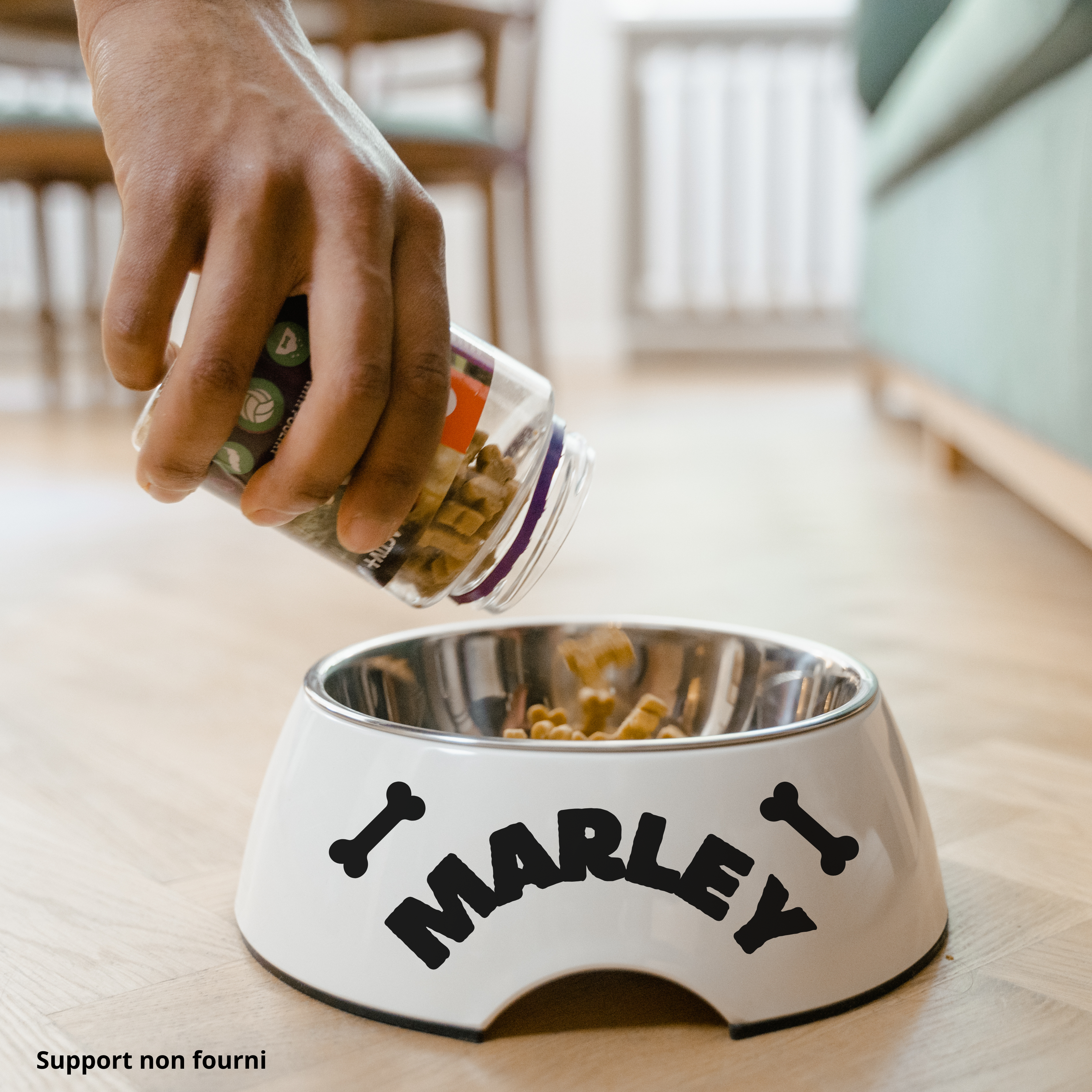 Gamelle personnalisée avec sticker UV DTF