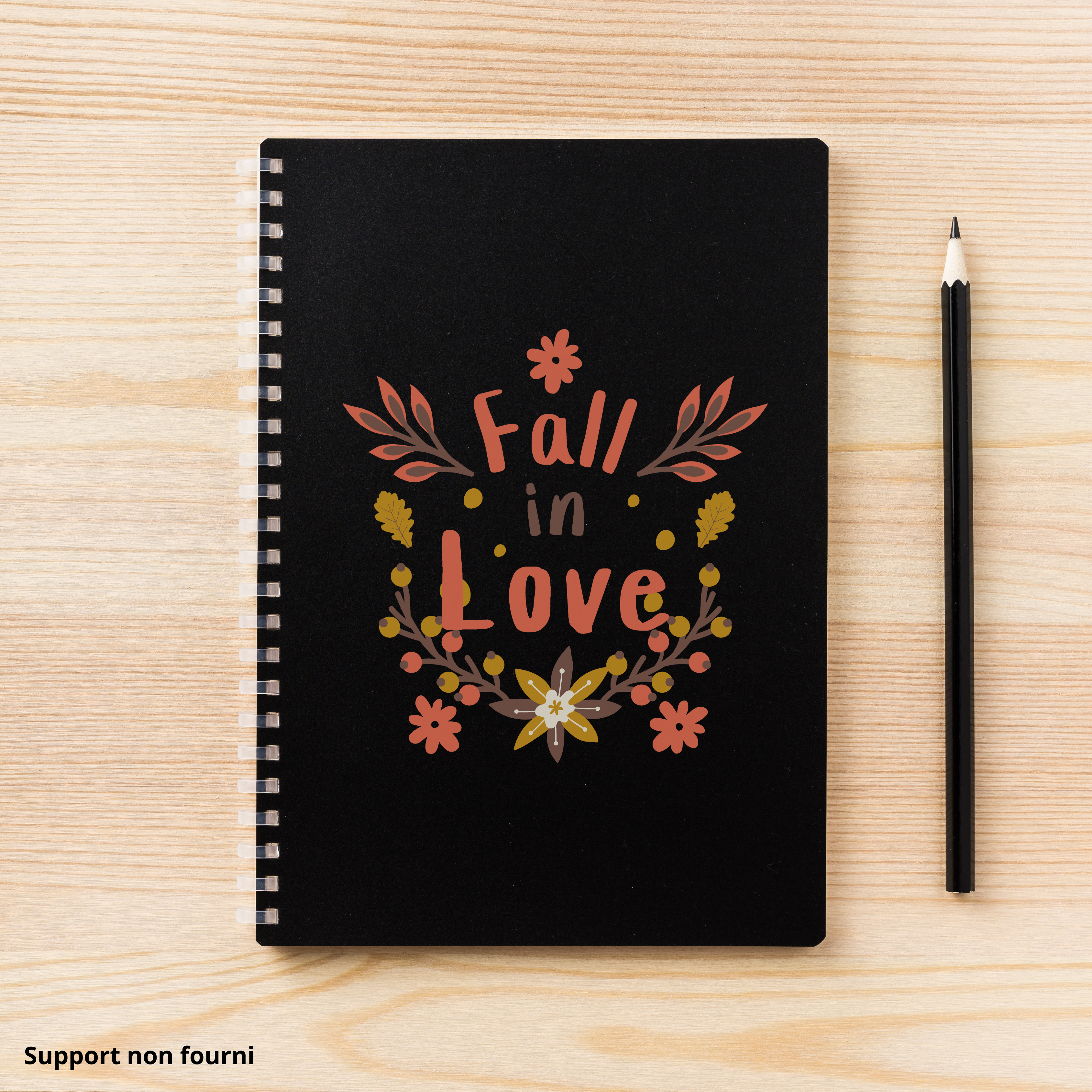 Carnet personnalisé avec sticker UV DTF