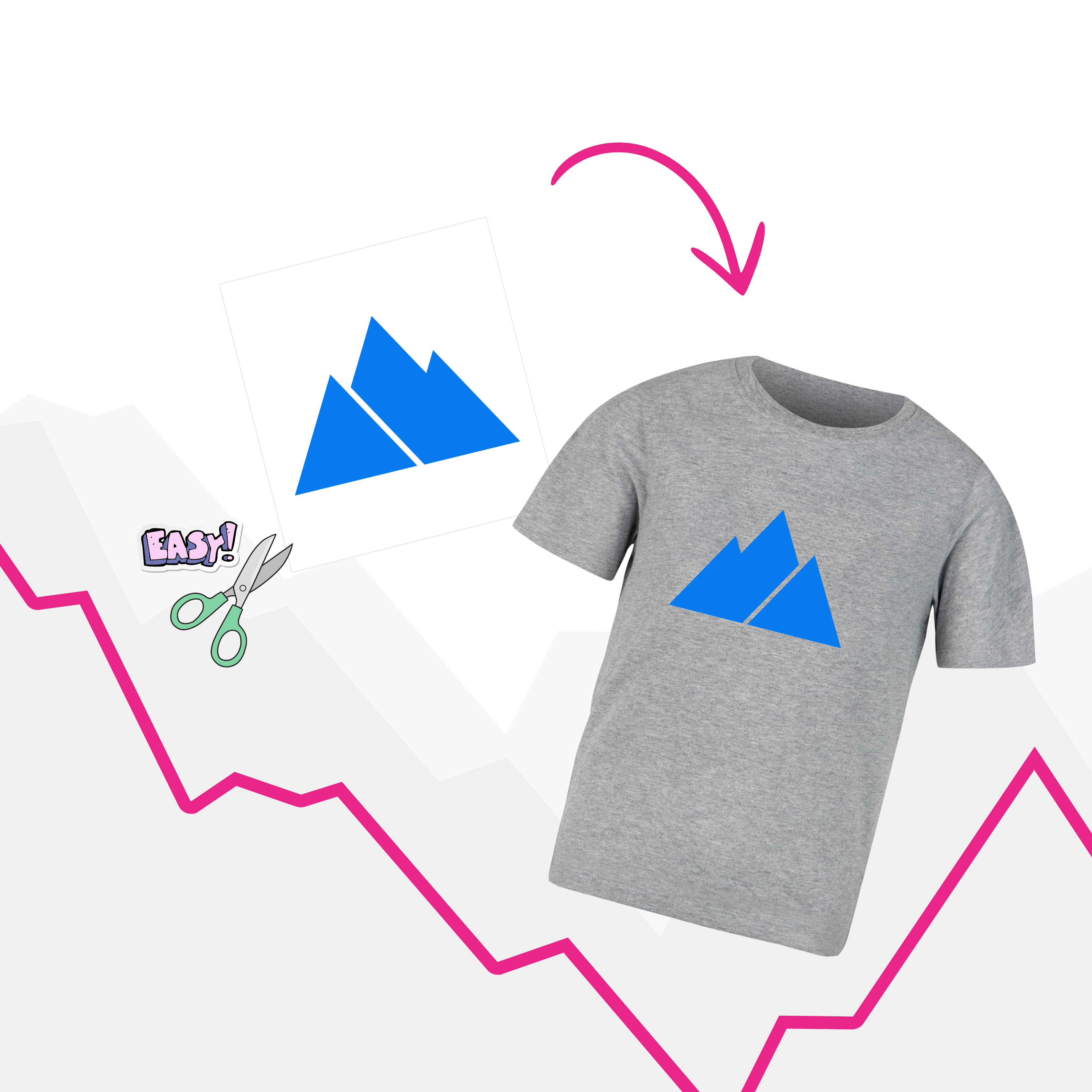 Transfert sérigraphique monochrome couleur