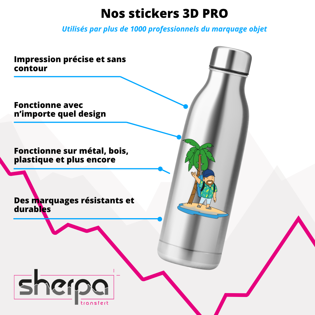 Stickers 3D PRO - UV DTF nouvelle génération