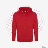 Sweat zippé à capuche - JH050