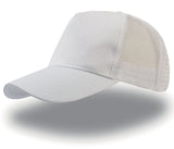 Casquette 5 pans style trucker en coton - ATLANTIS HEADWEAR - #AT085