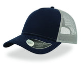 Casquette 5 pans style trucker en coton - ATLANTIS HEADWEAR - #AT085