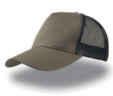 Casquette 5 pans style trucker en coton - ATLANTIS HEADWEAR - #AT085
