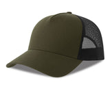 Casquette 5 pans style trucker en coton - ATLANTIS HEADWEAR - #AT228