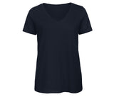 Tee-shirt femme col V en coton bio - B&C - #BC045