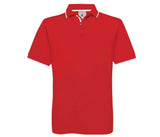 Polo coton col et manches contrastés - B&C - #BC430