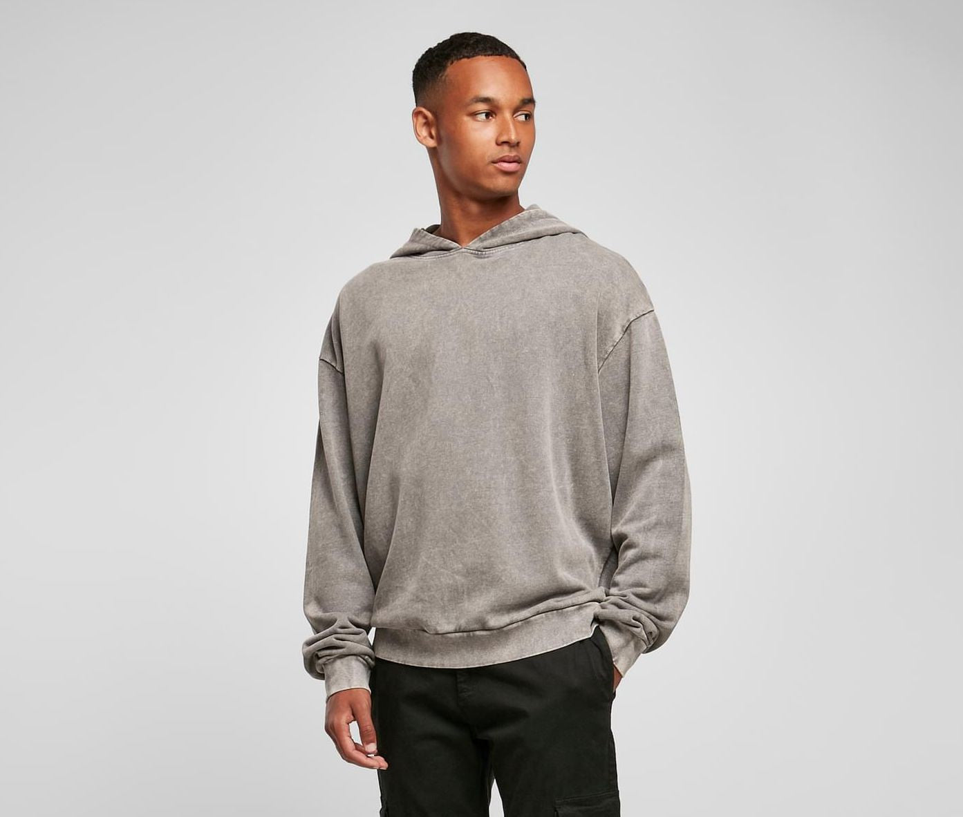 Sweat capuche décoloré - BUILD YOUR BRAND - #BY191