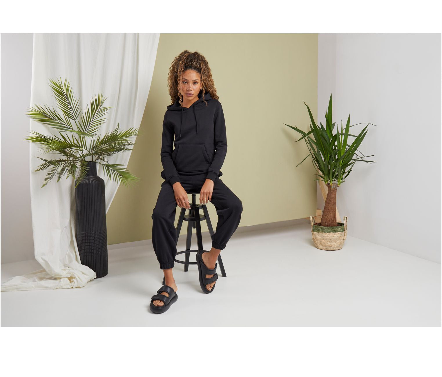 Jogging femme taille haute - BUILD YOUR BRAND - #BY265