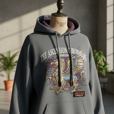 Sweat capsule personnalisé avec transfert DTF