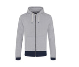 Sweat capuche zippé en coton recyclés - ECOLOGIE - #EA051