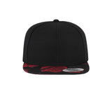Casquette 6 pans impression rose sur la visière - FLEXFIT - #F6089R