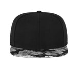 Casquette 6 pans impression rose sur la visière - FLEXFIT - #F6089R