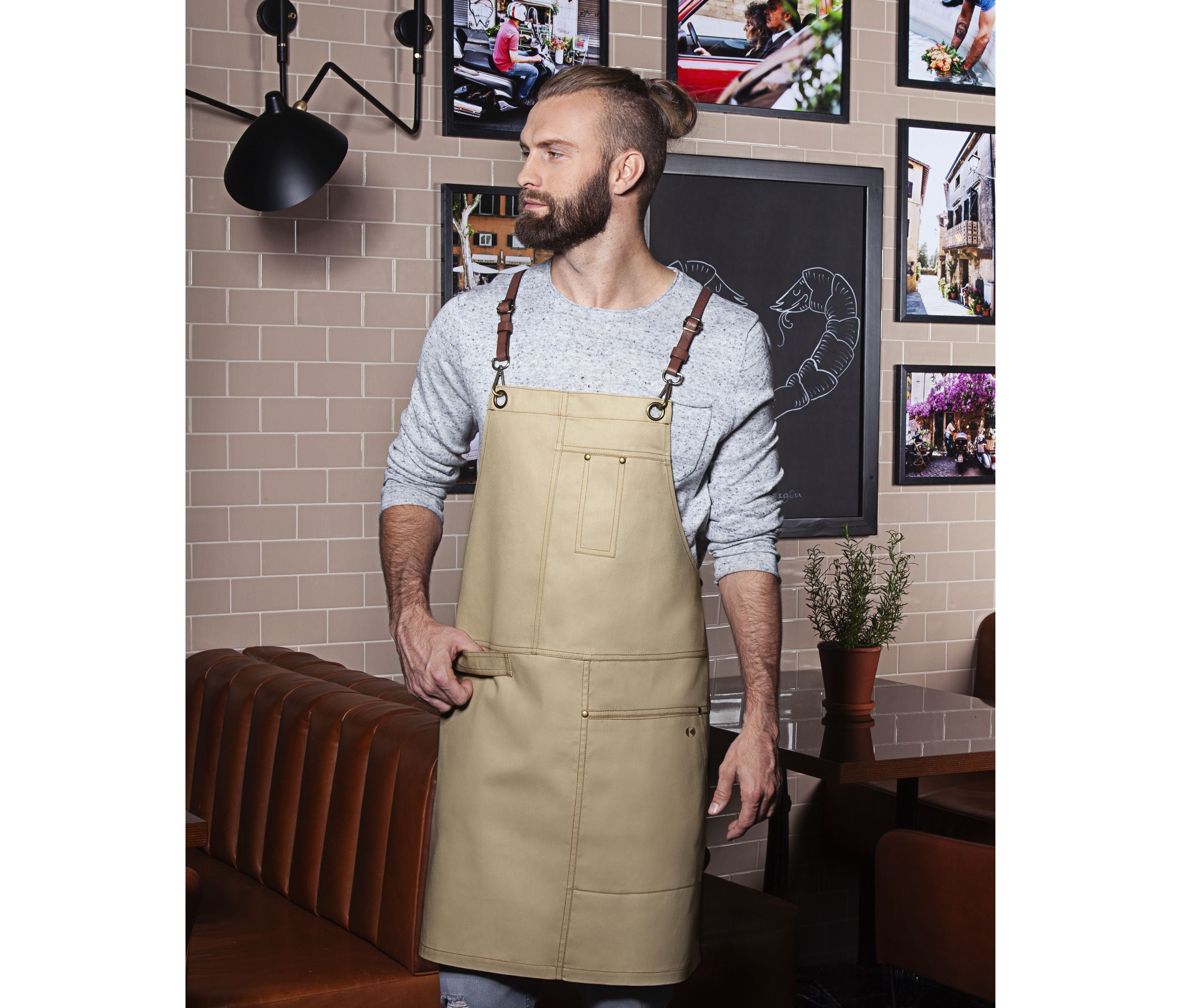 Tablier à bavette tendance - KARLOWSKY - #KYLS25