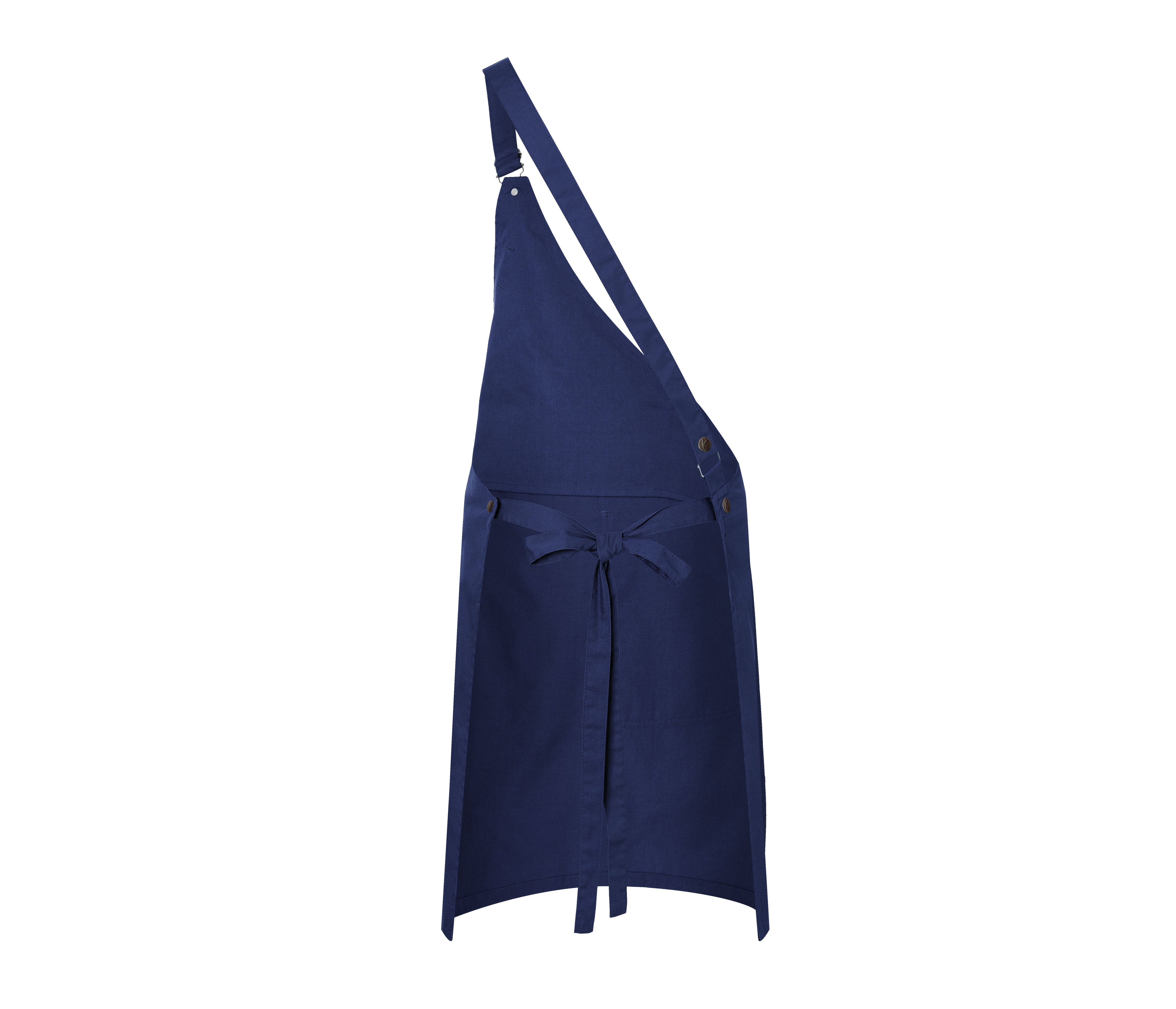 Tablier asymétrique en tissu sergé - KARLOWSKY - #KYLS36