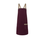 Tablier à bavette Urban-Look avec bretelles croisées et poche - KARLOWSKY - #KYLS38