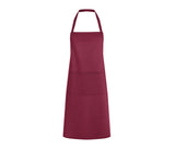 Tablier à bavette en polycoton avec poche - KARLOWSKY - #KYLS7