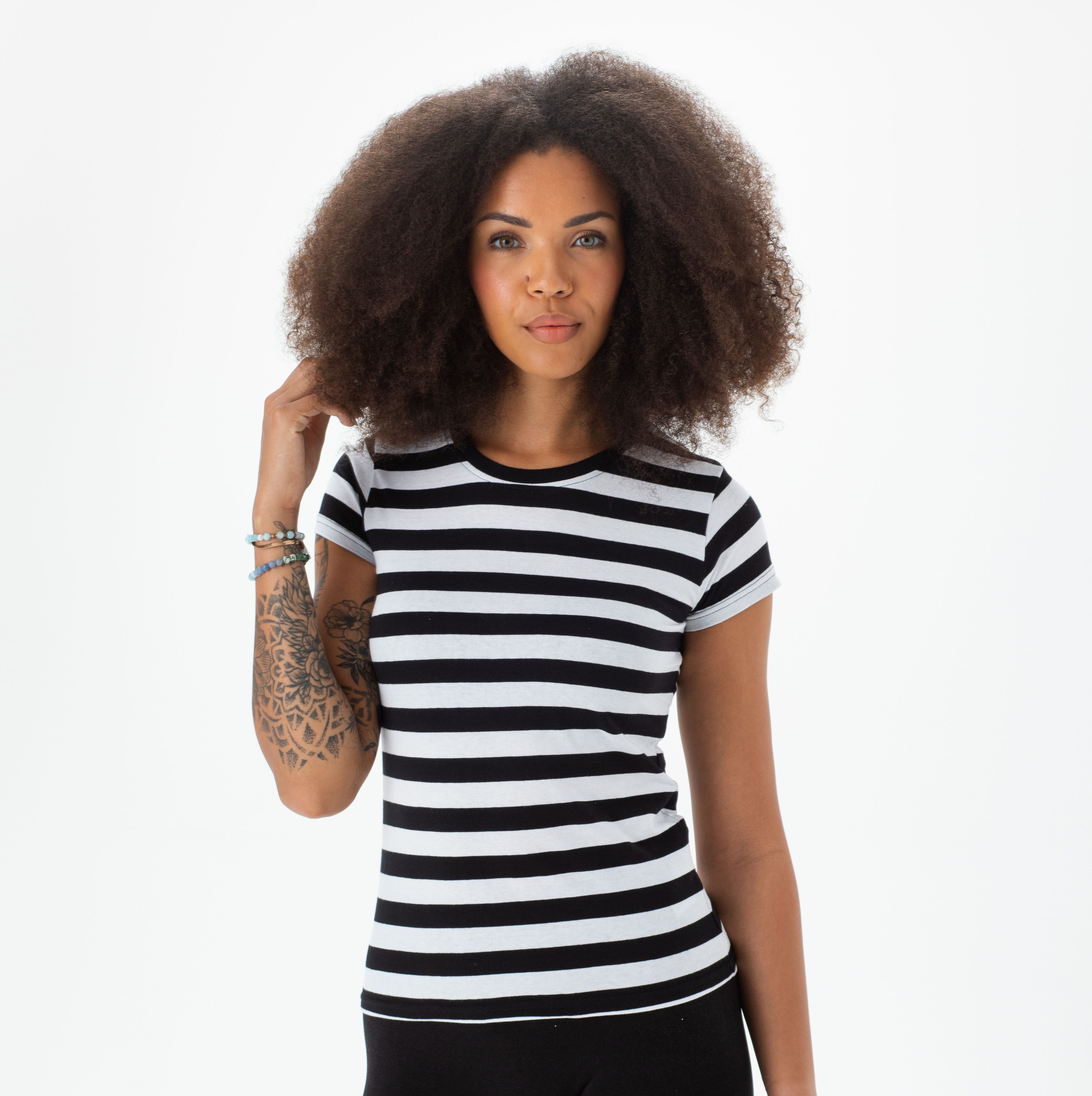 Tee-shirt rayé femme - MANTIS - #MT110S