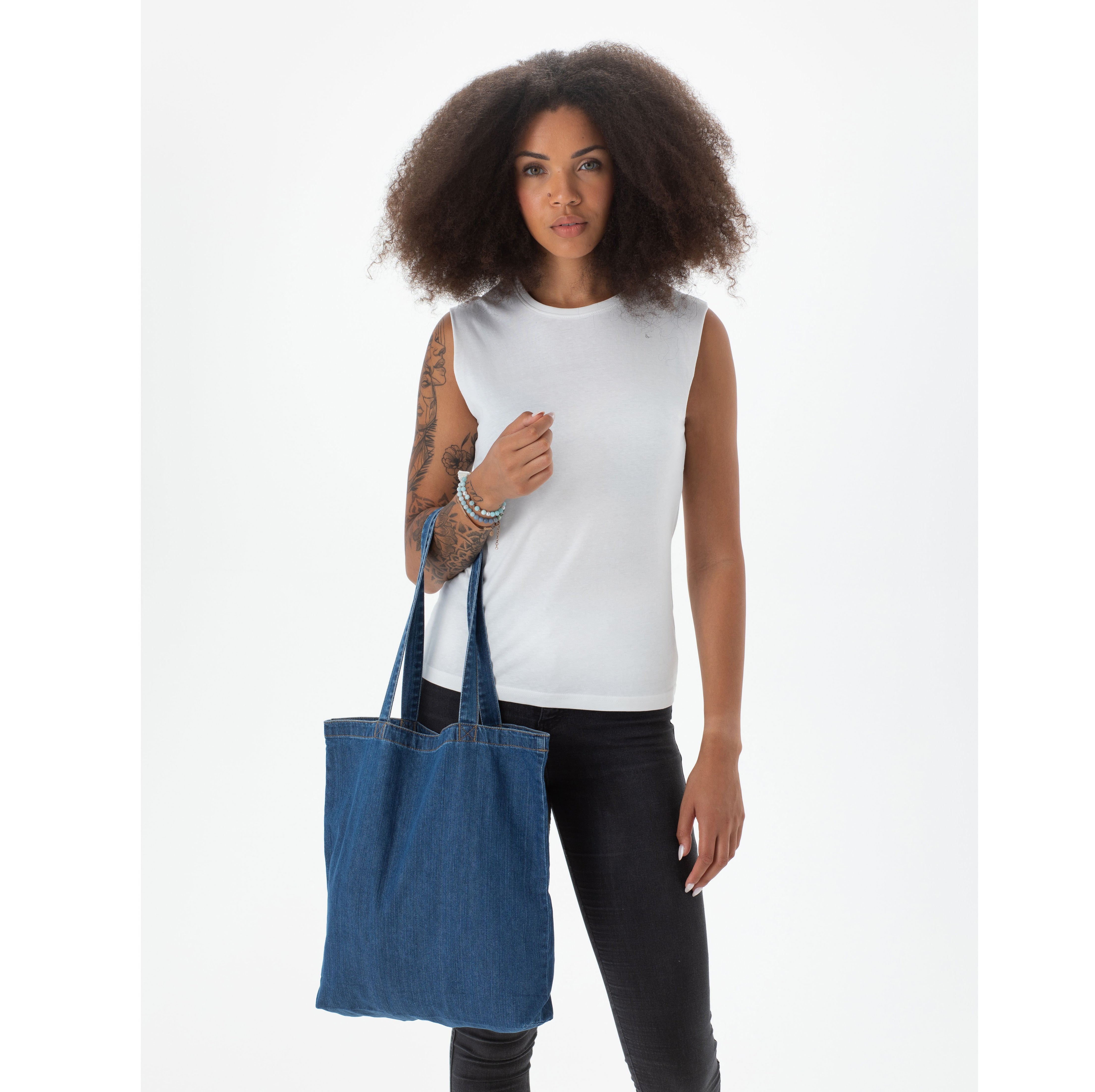 Sac shopping en denim - MANTIS - #MT195