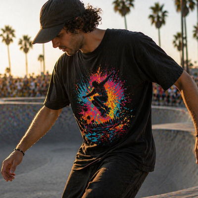 T-shirt personnalisé avec transfert DTF MAXGAMUT couleurs flash