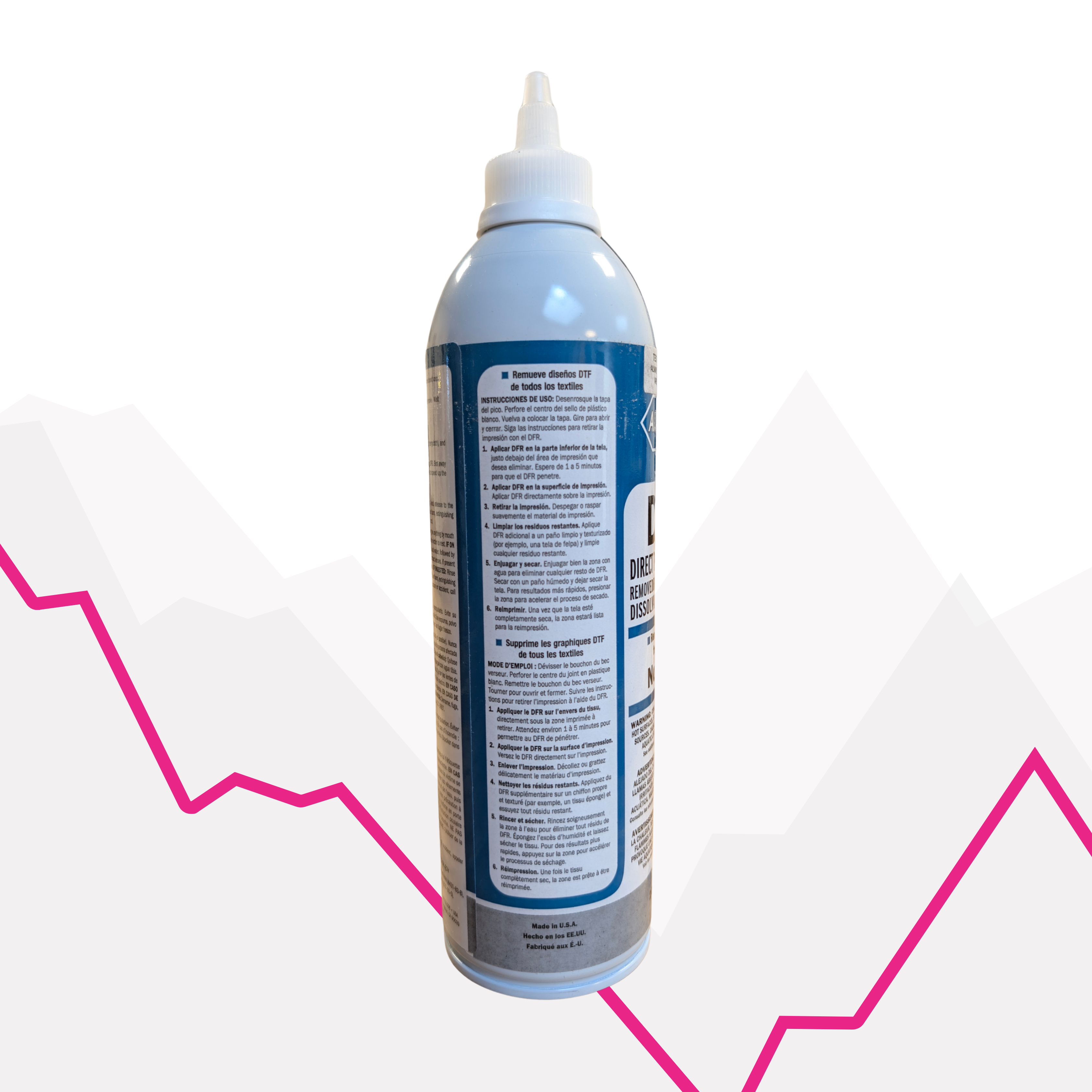 Décolleur de DTF - produit pour enlever un marquage en DTF