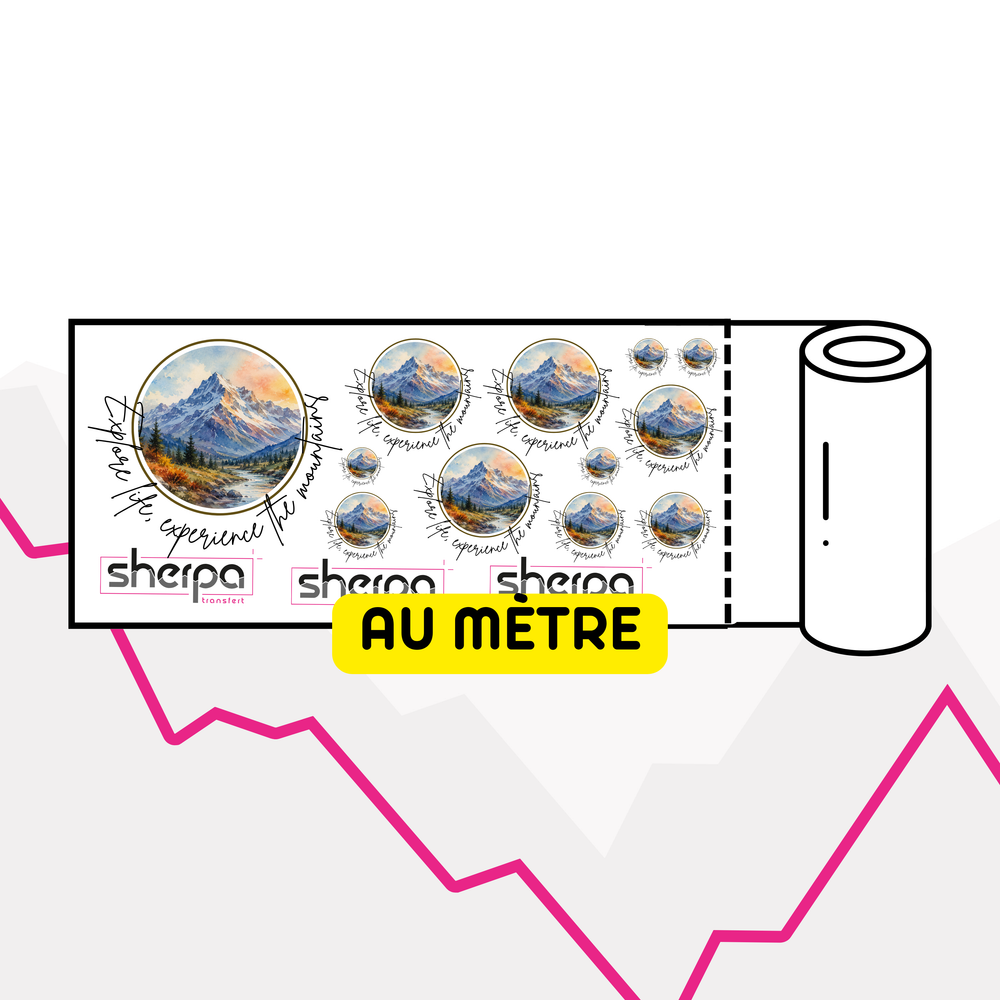 Transfert de sublimation objet au mètre