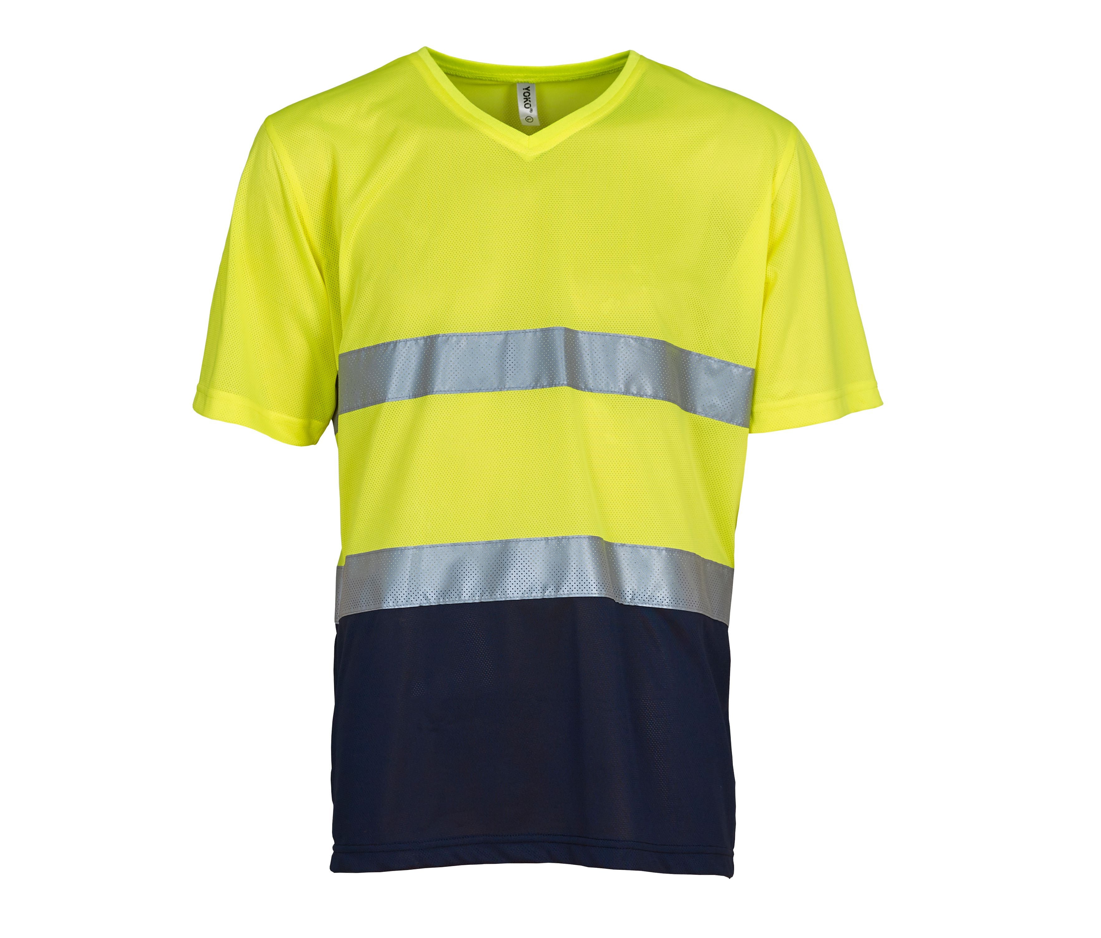 Tee-shirt haute visibilité col V - YOKO - #YK910